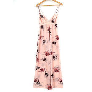 VTG 70s Maxi Slip Dress Small? Floral Boho Cottage Romantic Whimsical Fairycore